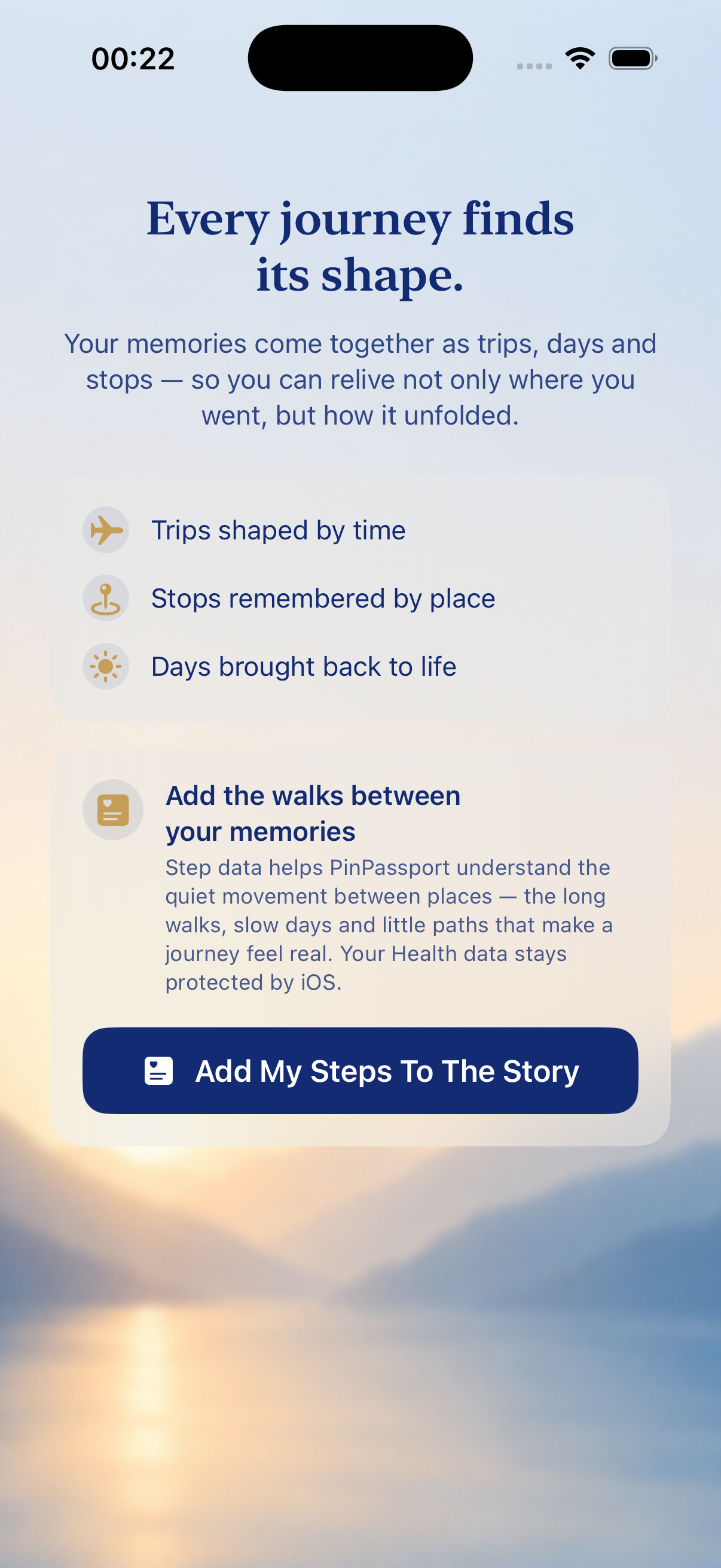 PinPassport onboarding yedinci ekran